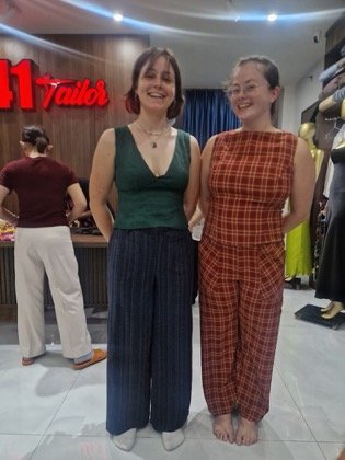 Clothes made at 41 Tailor Hoi An, photo by a customer (Maika C)