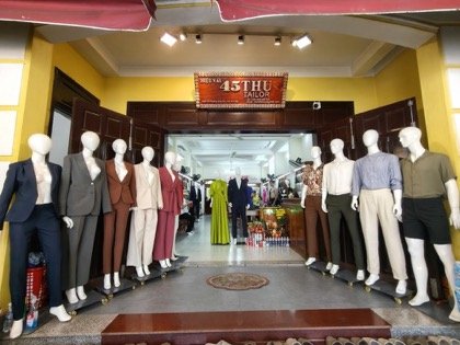 Clothes made at 45 Thu Tailor, photo by a customer (Jo)