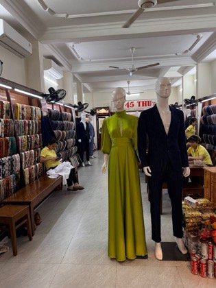 Clothes made at 45 Thu Tailor, photo by a customer (Anhchi H.)