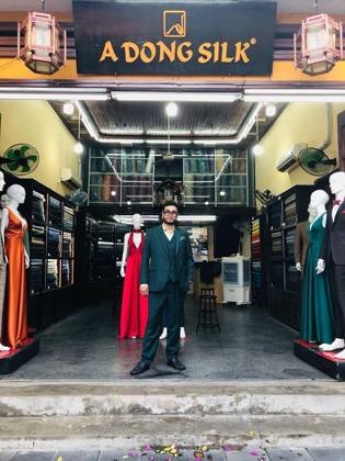 Clothes made at A Dong Silk, photo by a customer (Carlos M)
