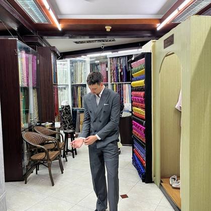 Clothes made at A Dong Silk, photo by a customer (Josh K)