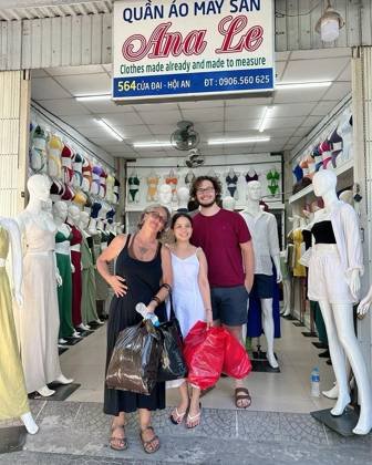 Clothes made at Ana Le Tailor, photo by a customer (GSK2765)