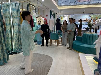 Clothes made at Ao Dai Couture by Anna Hanh Le, photo by a customer (ATV Product)