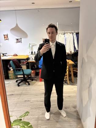 Clothes made at August Tailor, photo by a customer (John Topham)