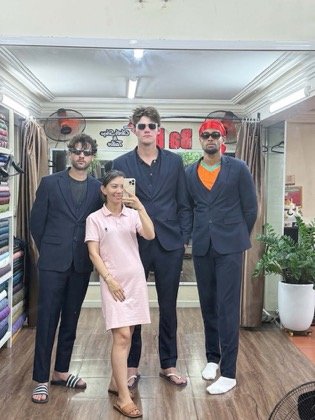 Clothes made at Ba Bi Tailor, photo by a customer (Anh Ly)
