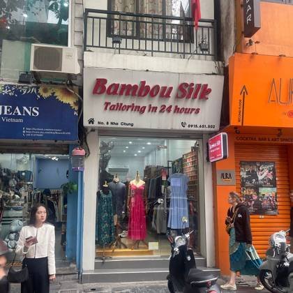 Clothes made at Bambou Silk Tailors, photo by a customer (D S)