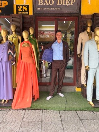 Clothes made at Bao Diep Tailor, photo by a customer (Samuel Wills)