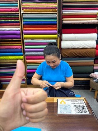 Clothes made at Bao Diep Tailor, photo by a customer (Idrees Shaikh)