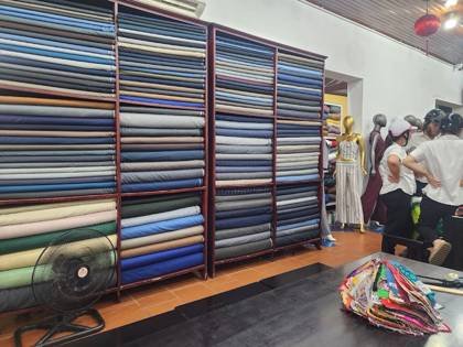 Clothes made at Bari Tailor, photo by a customer (Benjamin Hamada)