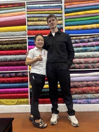 Clothes made at Bari Tailor, photo by a customer (Tim Sprague)