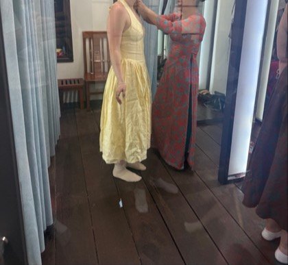 Clothes made at Be Be Tailor 2, photo by a customer (Karlee Cross)