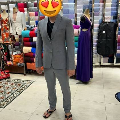 Clothes made at Bi Hanh Tailor, photo by a customer (Johanna)