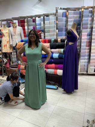 Clothes made at Bi Hanh Tailor, photo by a customer (Sadia Afrin)