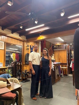 Clothes made at Bibi Silk, photo by a customer (Virginia Deloubes)