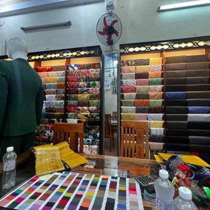 Clothes made at Bigo The Tailor, photo by a customer (Karen D)