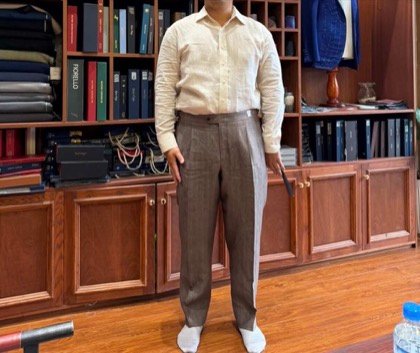 Clothes made at Binh Tailor, photo by a customer (Brandon Nakamura)