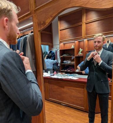 Clothes made at Binh Tailor, photo by a customer (Aksel Vedeler)