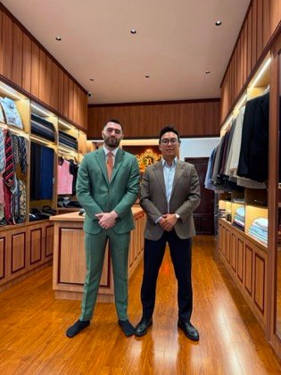 Clothes made at Binh Tailor, photo by a customer (Alan George)