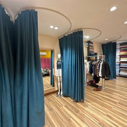 Clothes made at Blue Eye Tailor, photo by a customer (Ella D)