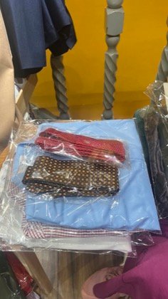 Clothes made at Blue Eye Tailor, photo by a customer (areeb ullah)