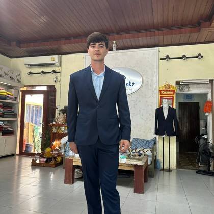 Clothes made at Blue Gecko Tailor Hoi An, photo by a customer (Andrew Riley)