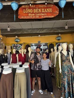 Clothes made at Blue Lantern Tailor &Design, photo by a customer (Maunoa Raimo)