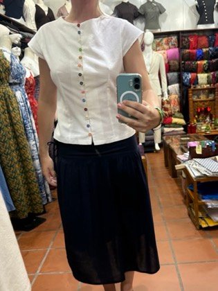 Clothes made at Blue Lantern Tailor &Design, photo by a customer (Finnley Culhane)