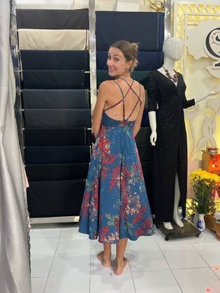 Clothes made at CA LI 1 Custom Tailor Made, photo by a customer (Naomi Day)