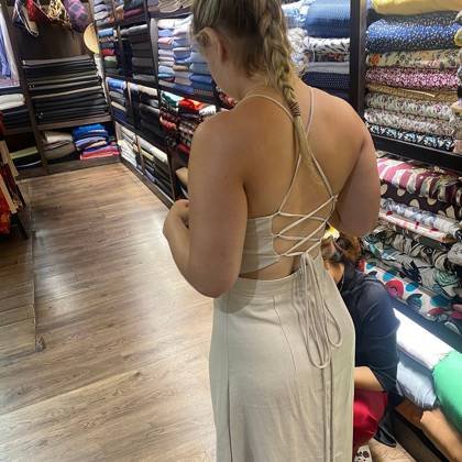 Clothes made at Casa De Tailor, photo by a customer (Megan D)