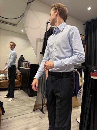 Clothes made at Chick Tailor, photo by a customer (William Jensen)