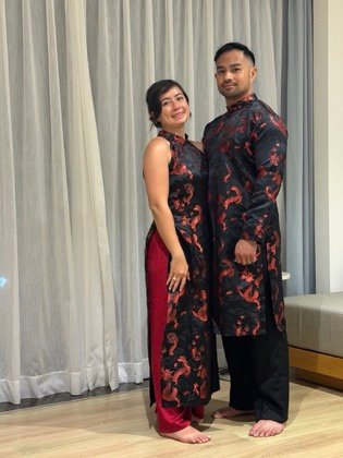 Clothes made at Clothes Shop 52 Hoi An Tailor, photo by a customer (Hai Tran)