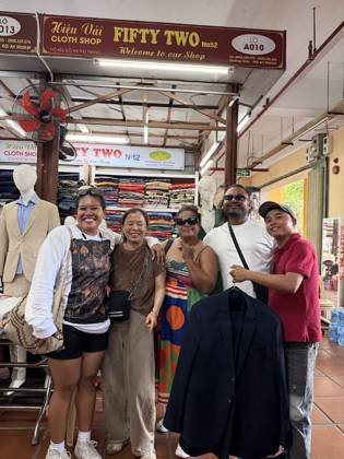 Clothes made at Clothes Shop 52 Hoi An Tailor, photo by a customer (Selly-Anne Paulo)