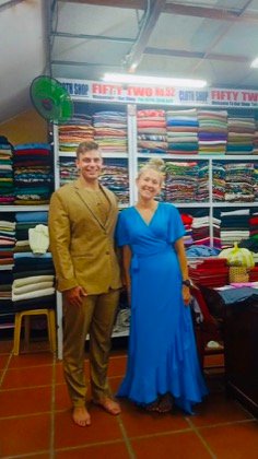 Clothes made at Clothes Shop 52 Hoi An Tailor, photo by a customer (Shelby Stubbs Welker)