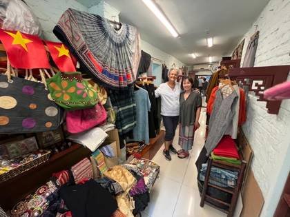 Clothes made at Co Tailor, photo by a customer (Vernaudon Tumata)