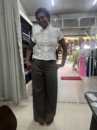 Clothes made at Corner Tailors, photo by a customer (Kee Wielzen)