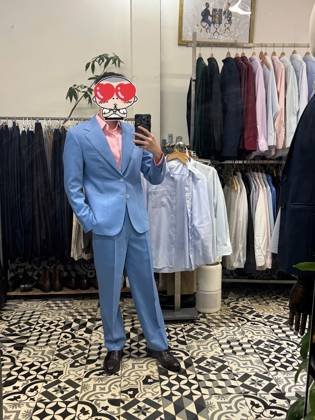 Clothes made at DELICATEF menswear, photo by a customer (Minh Vu)