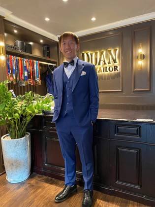 Clothes made at DUAN Tailor, photo by a customer (Tuyền Bích)