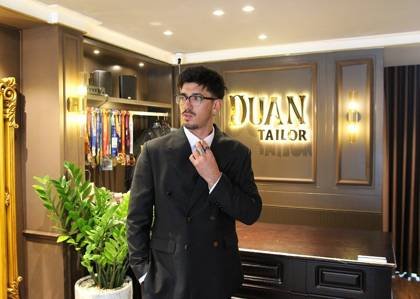 Clothes made at DUAN Tailor, photo by a customer (omri amos b)