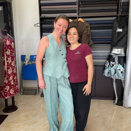 Clothes made at Duc Minh Custom Tailoring, photo by a customer (James B)