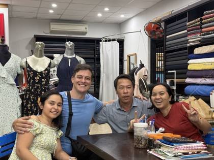 Clothes made at Duc Minh Custom Tailoring, photo by a customer (James Mackay)