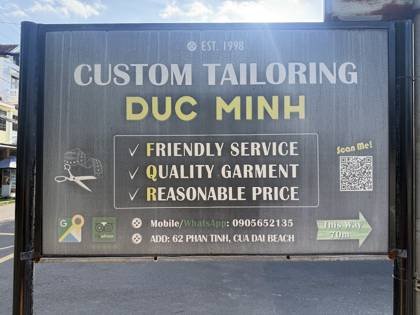 Clothes made at Duc Minh Custom Tailoring, photo by a customer (James Mackay)