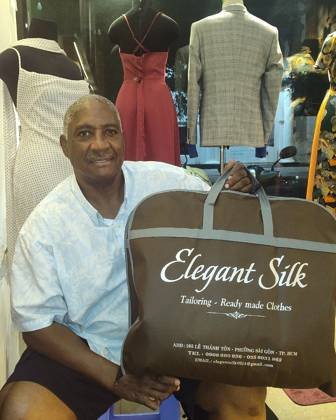 Clothes made at Elegant Silk, photo by a customer (Michael)