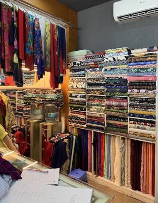 Clothes made at Elegant Silk, photo by a customer (Michael Osborne)