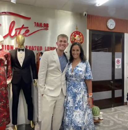 Clothes made at Elite Tailor, photo by a customer (Katalina Karamani)