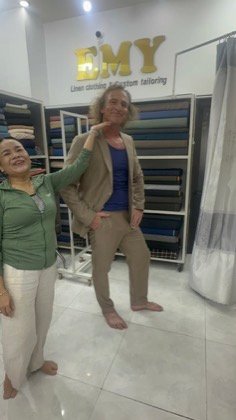 Clothes made at Emy Custom Tailor, photo by a customer (Mark Stockton)