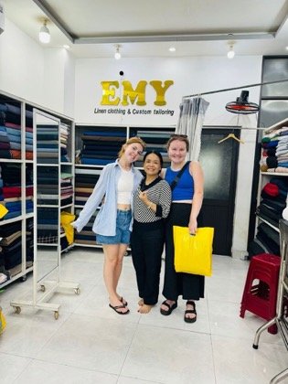 Clothes made at Emy Custom Tailor, photo by a customer (Emma Wallin)