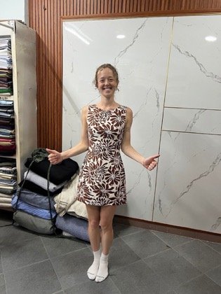 Clothes made at Faifoo tailor, photo by a customer (Femke)