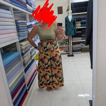 Clothes made at FiFi Tailors, photo by a customer (Zoe T)