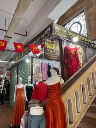 Clothes made at Fourteen Tailor Hội An, photo by a customer (Mabel Ha)