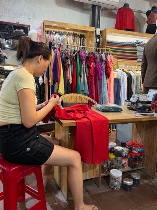 Clothes made at HAY HAY (Custom Tailoring), photo by a customer (Joelle Boutin)